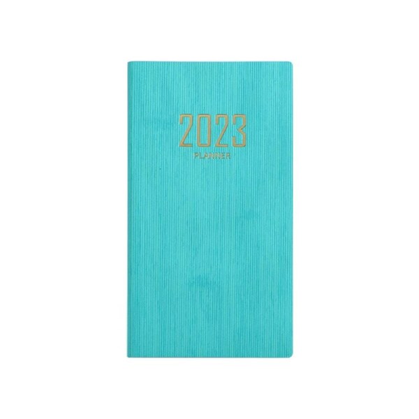 Schedule Book Multifunctional Efficiency Manual Time Management 2023 A6 Mini Agenda Planner Notebook Office Supplies-Green