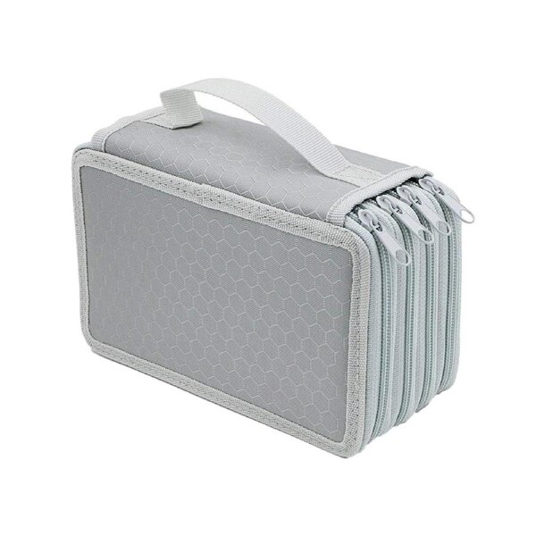 Colored Pencil Case-72 Slots Colored Pencil Organizer with Zipper for Watercolor Pencils