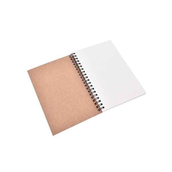 aerkesd Stationery Retro Blank Paper Paper Notebook-Kraft cover white paper