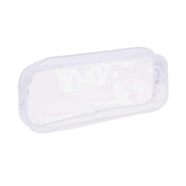 Clear Pencil Cases PVC Zipper Pen Pencil Case Portable Big Capacity Pencil Bag Stationery Bag
