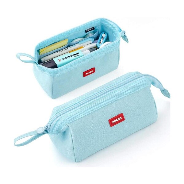 Pencil Case Large Capacity Pencil Pouch Pen Bag for School Teen Girl Boy Men Women (Green)