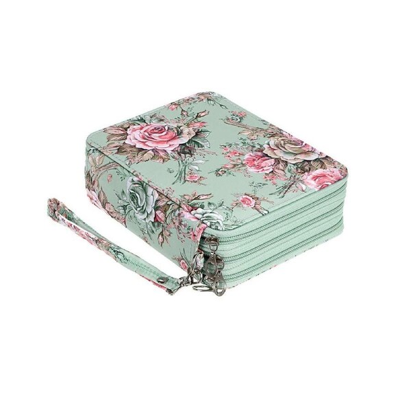 Zippered Pencil Case Pencil Holders with Printing Pattern for Watercolor Pencils, Colored Pencils
