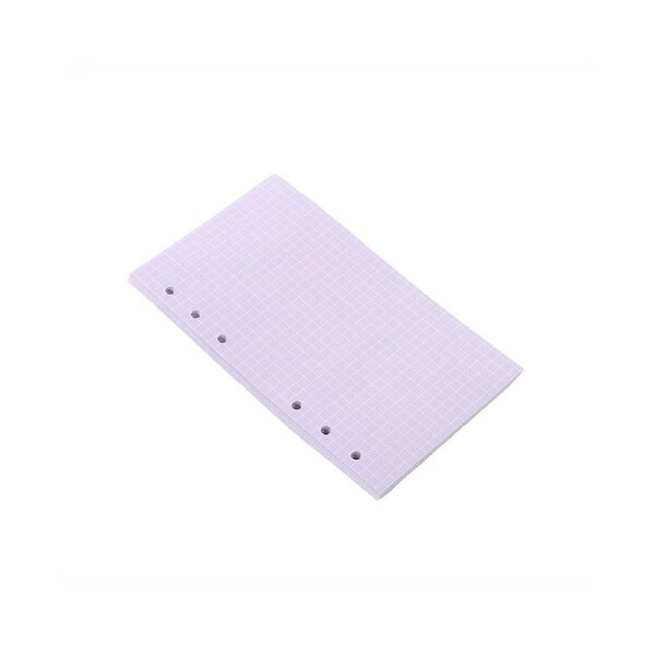 40 Sheets A5/A6 Filler Papers Loose-leaf Notebook 6 Holes Office School Supplies-Purple A5 Size