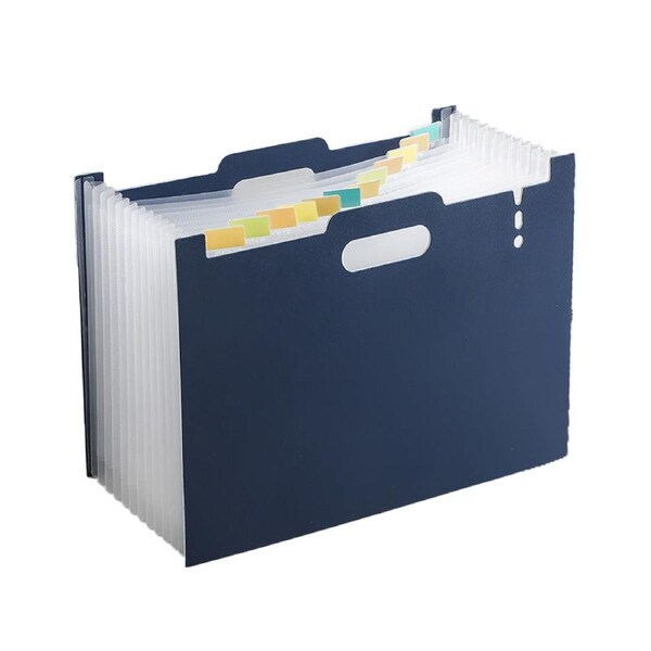 Simple and large-capacity horizontal expandable file bag office folder