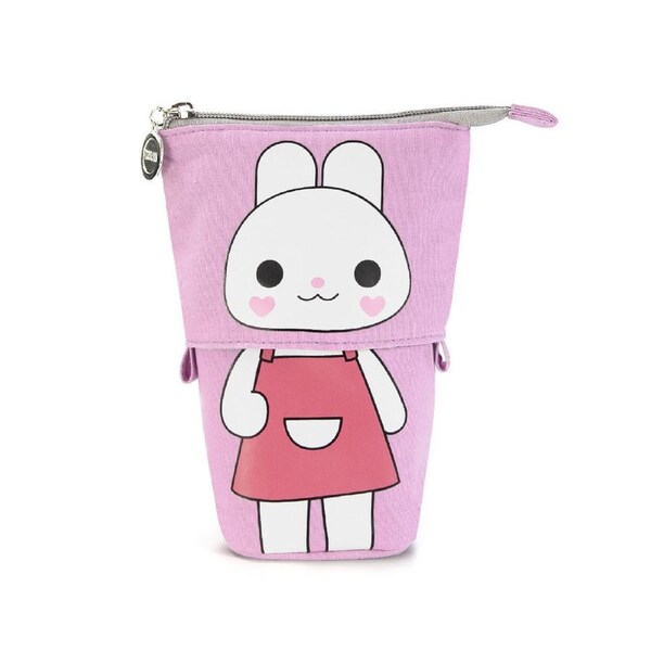 Pencil Telescopic Holder Storage, Office Standing Stationery Bag with Zipper