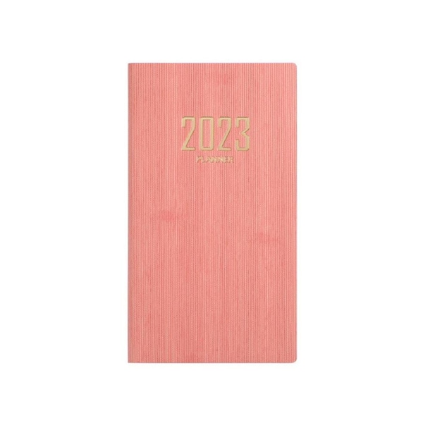aerkesd Schedule Book Multifunctional Efficiency Manual Time Management 2023 A6 Mini Agenda Planner Notebook Office Supplies-Pink