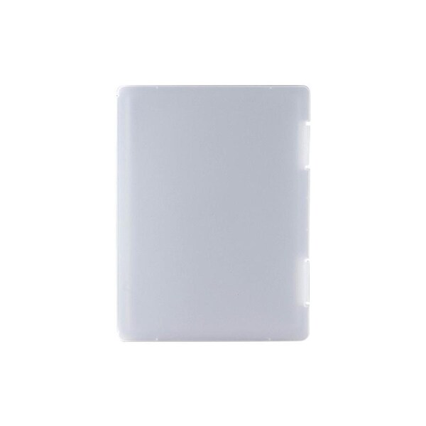 Portable A4 File Box Transparent Plastic Box Office Supplies Holder Document Paper Protector Case