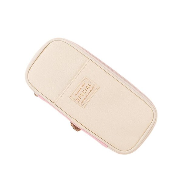 Canvas Bag Multifunctional Marker Pen Pouch Holder Office College School Durable Portable Large Storage Bag