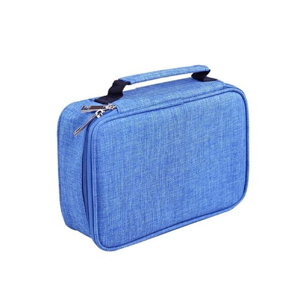 High Capacity Zipper Pens Pencil Case- Multi-Functional Stationery Pencil Pouch 72 Slots Colored Portable Pencil Case Bags