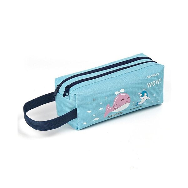 Funny Cute Cartoon Stationery Bag,School College Office Desk Organizer Storage Pouch
