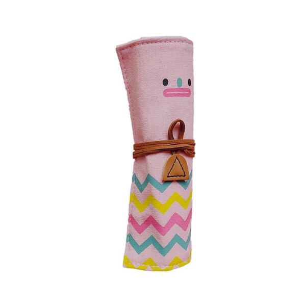 Stationery Pencil Roll Case Handmade Art College Supplies Roll Wrap Pouch Holder