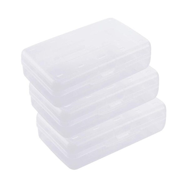 Large Capacity Pencil Box, Clear Multi Purpose Pencil Box, Durable Plastic Pencil Box, Office Supplies Storage Organizer Box