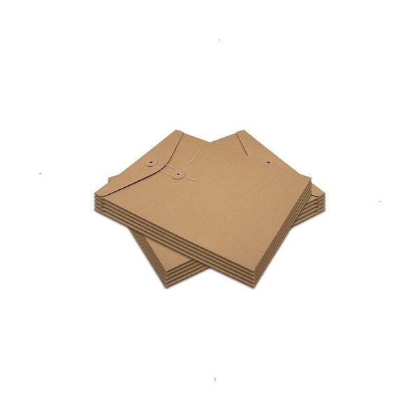 10 Pcs A4 Kraft String Envelope File Folders Organizer for Projects - Contracts - Bills
