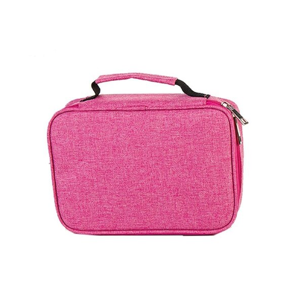 High Capacity Zipper Pens Pencil Case- Multi-Functional Stationery Pencil Pouch 72 Slots Colored Portable Pencil Case Bags