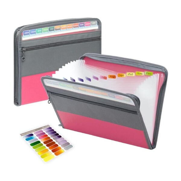 Folder A4 Portable Organ File Bag 13 Multi-Layer Expandable Desktop Accordion Folderness/School