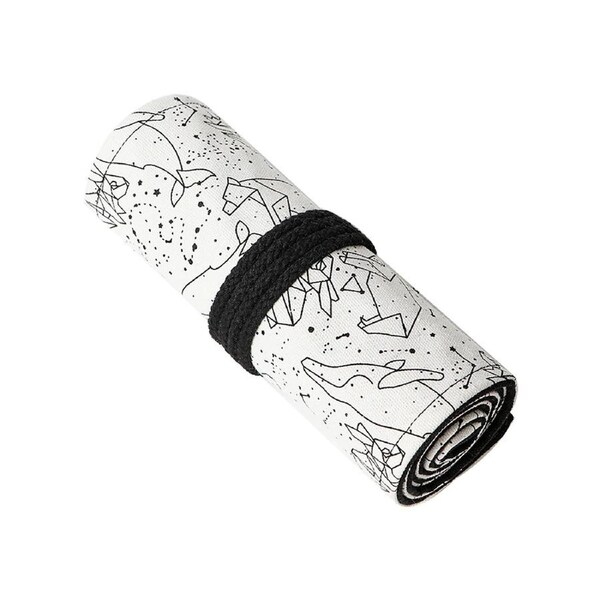 Colored Pencil Wrap Roll up Pen Holder Case Drawing Coloring Pencil Roll Organizer Stationery Case for Student Artist Traveler