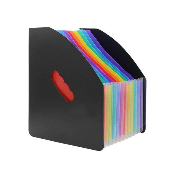 A4 file folder oblique telescopic organ bag multi-layer classification data rack