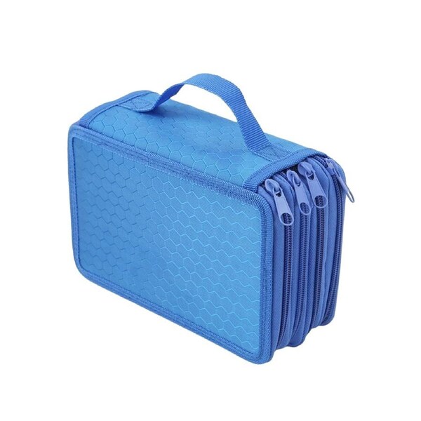 Handy Wareable Oxford Colored Pencil Bags Large 72 Slots Pencil Organizer Portable Watercolor Pencil Wrap Case