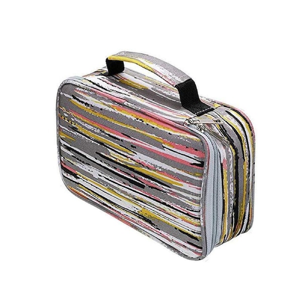 Colored Pencil Case- Pencil Holder Pen Bag Large Capacity Pencil Organizer with Handle Strap Handy Colored Pencil Box