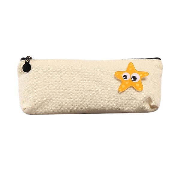 Cute Pencil Pouch Pencil Box Slim, Kid Girls Boys Gilter Teens Kindergarten Elementary