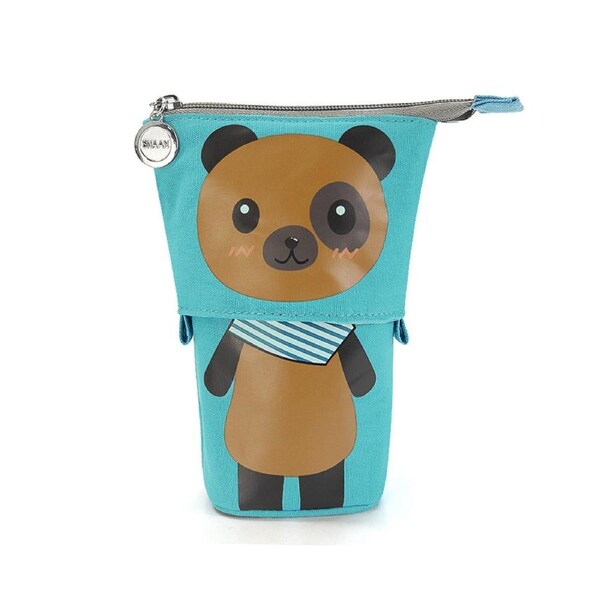 Pencil Telescopic Holder Storage, Office Standing Stationery Bag with Zipper