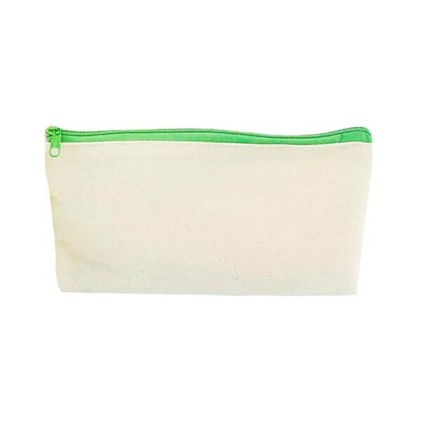Large Blank Canvas Pen Pencil Case Stationery Pouch Coin Bag Cosmetic Bags