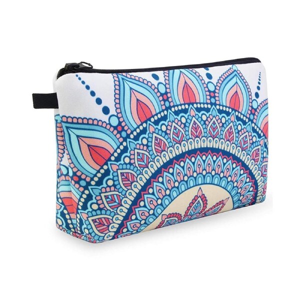 Makeup Bag, Portable Travel Cosmetic Bag Zipper Pouch Waterproof Makeup Pouch Multifunctional Small Bag for Women 1 pack