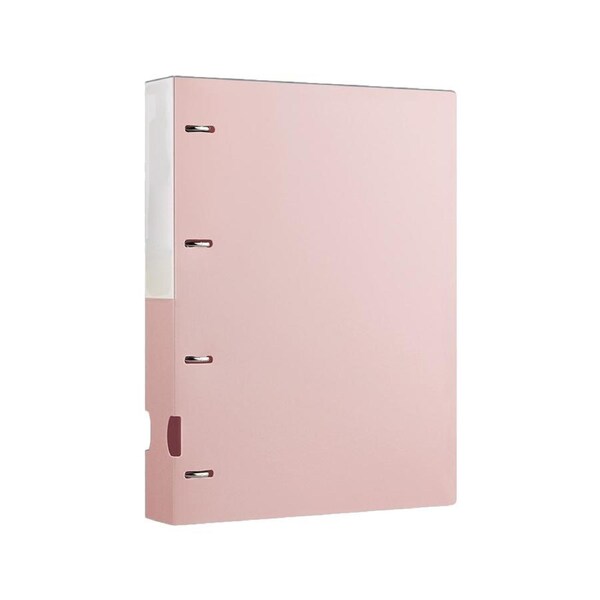Big capacity new style a4 loose-leaf folder office data test paper storage clip 4 hole
