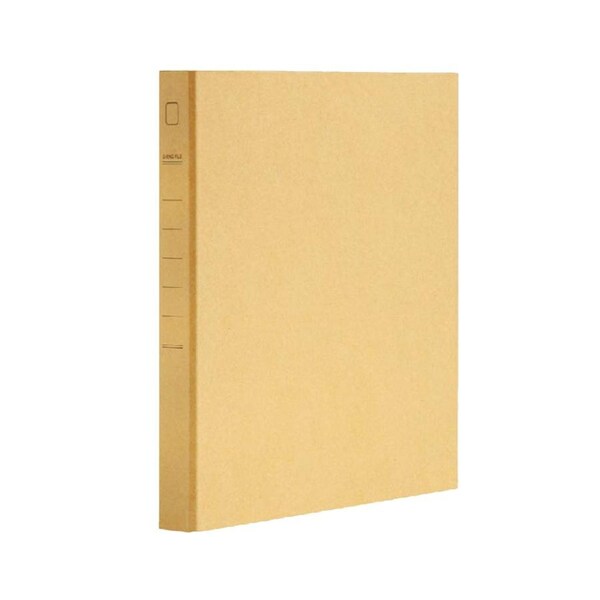 Kraft paper folder 2 hole D-type clip A4 loose-leaf business folder