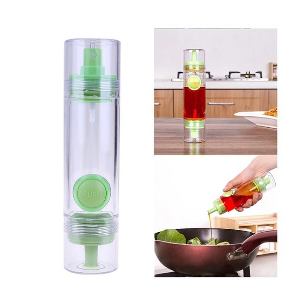 2 in 1 Cooking Olive Oil Sprayer Dispenser Cruet Oil Bottle Sprayer