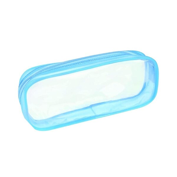 Clear Pencil Cases PVC Zipper Pen Pencil Case Portable Big Capacity Pencil Bag Stationery Bag