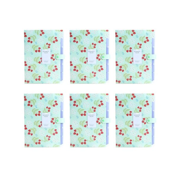 Expanding File Folder - 6 Pack File Organizer with Pockets Document Accordion Folder