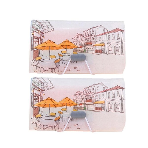 2 Pack 13 Pockets File Organizer, A6 Letter Size, Expanding Receipt Invoice Coupon Folder