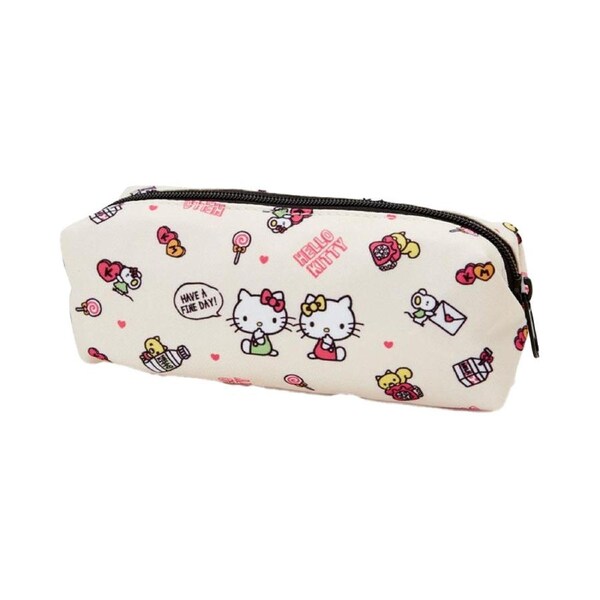 Large Capacity Cute Canvas Pencil Case for Pen Bag Pouch Stationary Case Makeup Cosmetic Bag Box