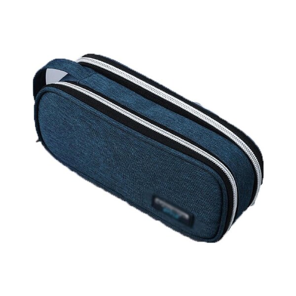 Large Pencil Case, Durable Pen Pouch with Big Capacity, Portable Stationery Bag with Handle