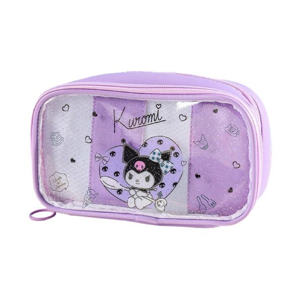 Cute Flat Pouch Zipper Pen Case Accessories Cosmetics Multi Case Bag