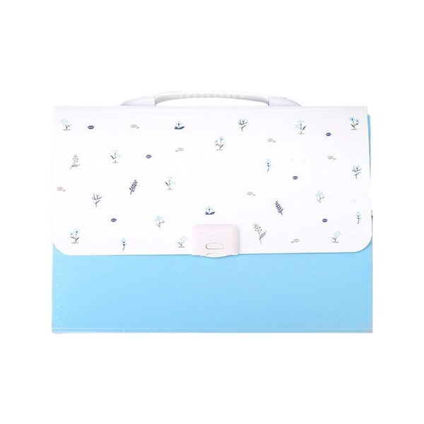 Pockets Expanding File Folder, A4 File Organiser, Plastic Accordion File Organizer with Handle