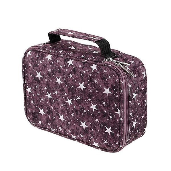 Colored Pencil Case- Pencil Holder Pen Bag Large Capacity Pencil Organizer with Handle Strap Handy Colored Pencil Box