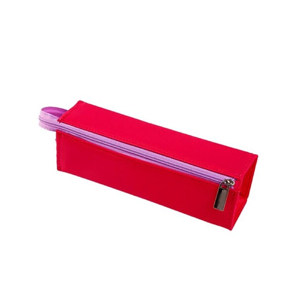 Creative square folio large-capacity canvas pencil case learning stationery pencil pouch