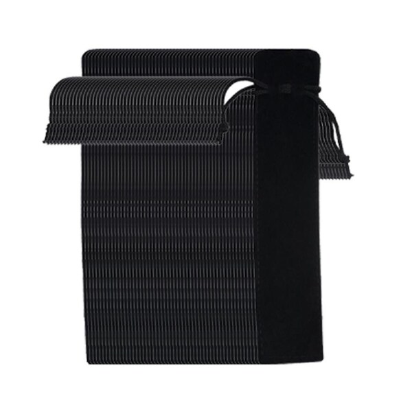 50 Pieces Pen Pouch Velvet Drawstring Pen Bag Velvet Case Pencil Bag for Pen and Pencil