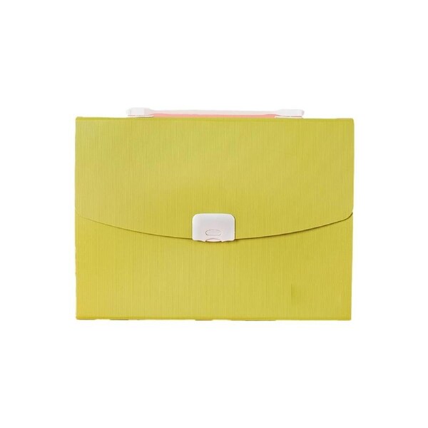 13-Pocket Expanding File Folder, Letter Size File Organizer, Document Folder with Handle