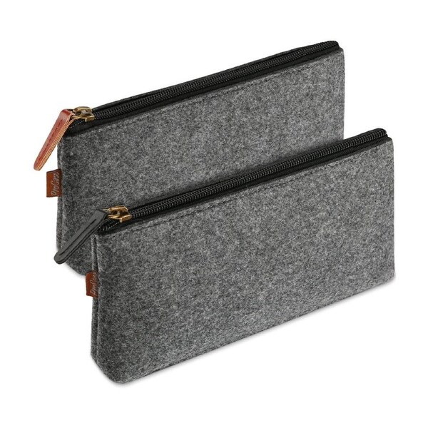 Pencil Bag Pen Case, Felt Students Stationery Pouch Zipper Bag for Pens, Pencils, Highlighters, Gel Pen, Markers