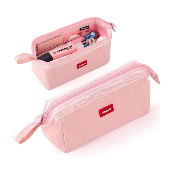 Pencil Case Large Capacity Pencil Pouch Pen Bag for School Teen Girl Boy Men Women (Green)