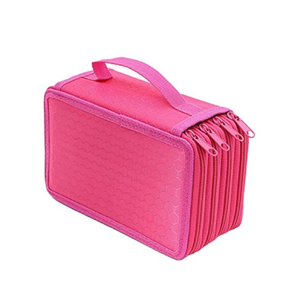 Color Pencil, Slots Pencil case 4 Layer 4 Zipper Pen Bag Large Art case Multi-Layer Storage Box