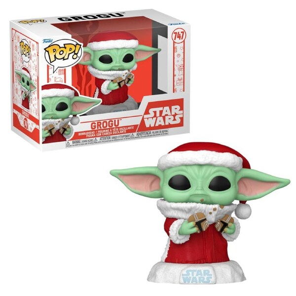Star Wars The Mandalorian Grogu Holiday Funko POP! Vinyl