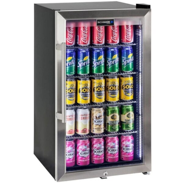 Schmick Tropical Triple Glazed Outdoor 98 Litre Glass Door Bar Fridge