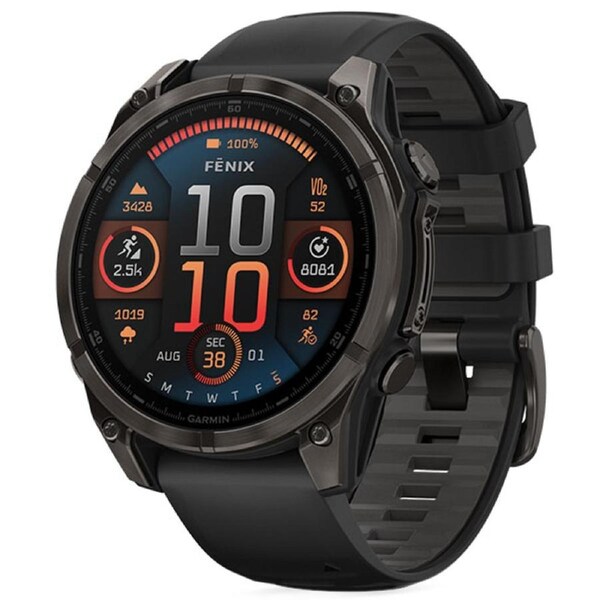 Garmin Fenix 8 Sapphire Watch - Carbon Grey 47mm