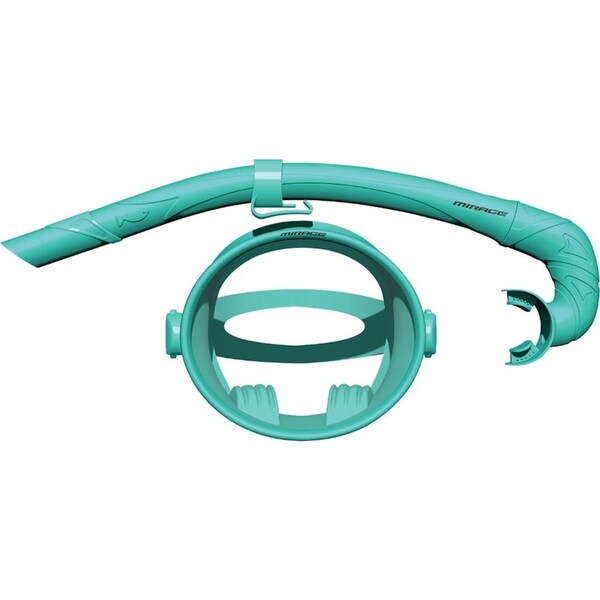 Mirage Oceania Mask and Snorkels Underwater Swimming Activity Set Aqua