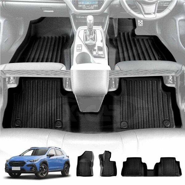 3D Floor Mats for Subaru Crosstrek 2023-Onwards Heavy Duty All Weather Car Mats Carpet Liner Set