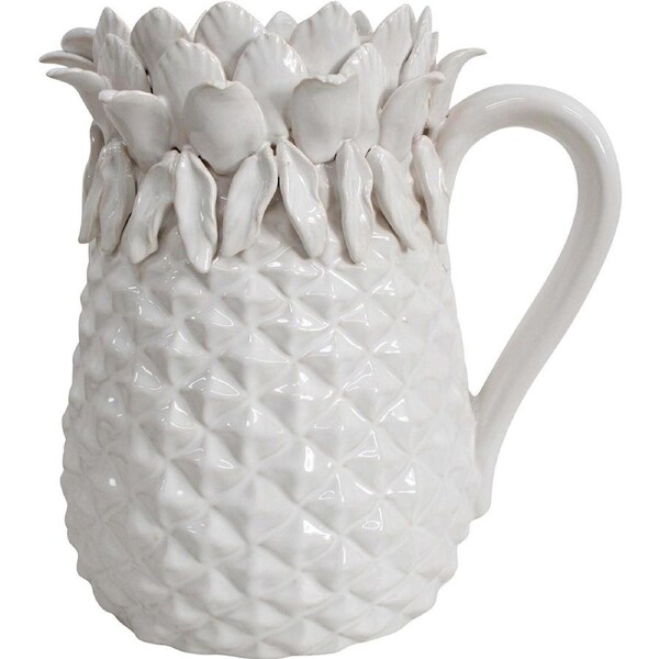 LVD Pineapple Jug Ivory Decorative Tabletop Home/Kitchen Tableware/Serveware